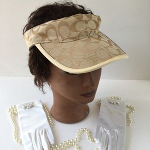 Authentic Coach Visor signature design adjustable